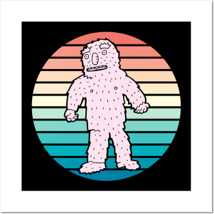bigfoot funny cute Posters and Art